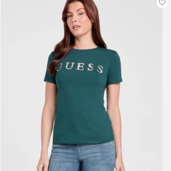 GESS  Pepper Rhinestone Logo Tee - Picture 2 of 2